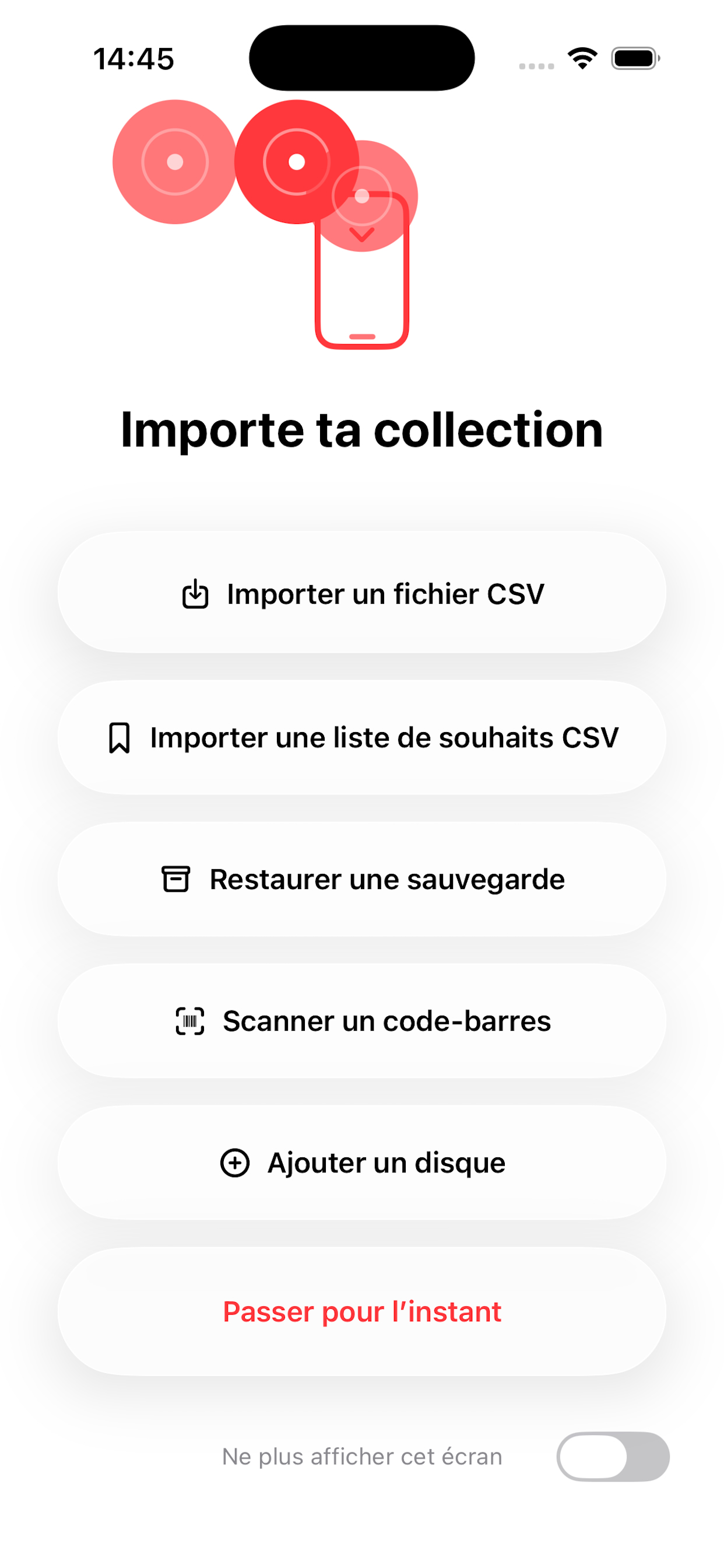 Collection import - Record Picker