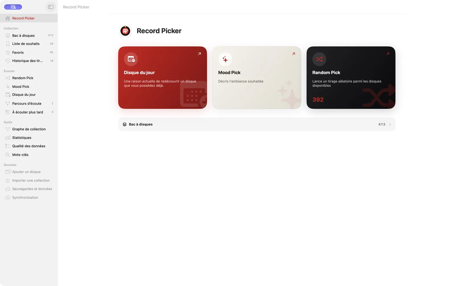 Mac · Record Picker 3.0.1 · FR